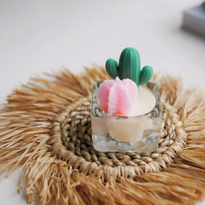 Cactus & Succulent Tealight Candles | Soy Wax Blend