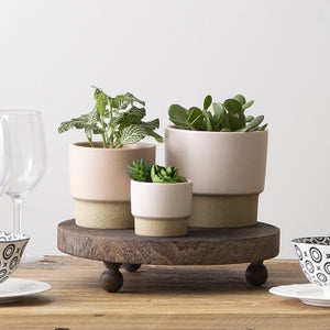 MED BLUSH PINK POT