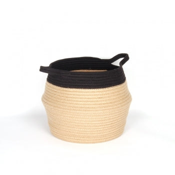 
            
                Load image into Gallery viewer, TWO TONE JUTE BELLY BASKET
            
        