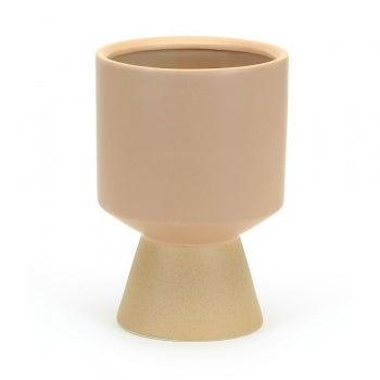 
            
                Load image into Gallery viewer, BEIGE POT WITH TAPERED BASE
            
        